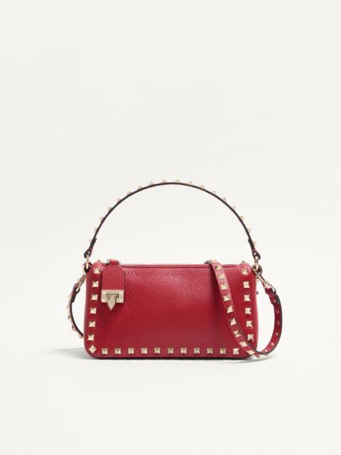 SMALL ROCKSTUD GRAINY CALFSKIN CROSSBODY BAG