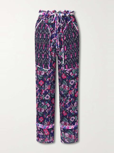 Ryama floral-print georgette straight-leg pants