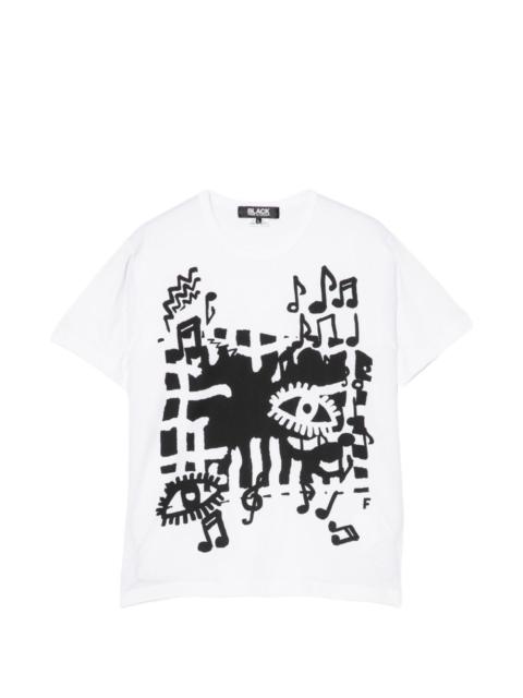 graphic print round-neck T-shirt