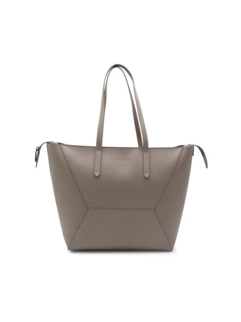 zip-fastening tote bag