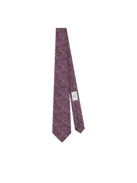 jacquard paisley silk tie
