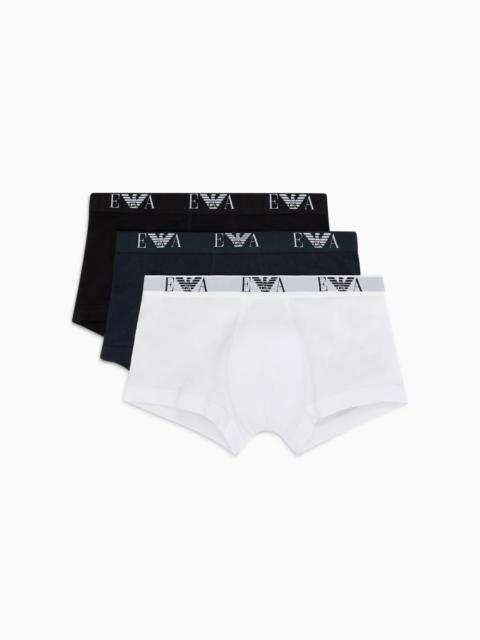 Three-pack of boxer briefs with essential monogram logo