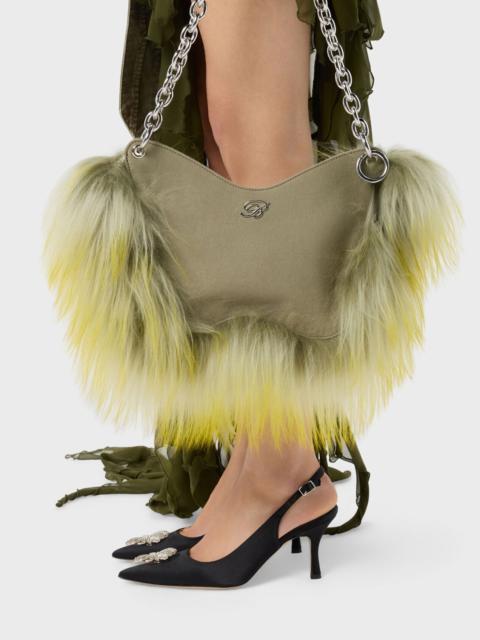 LARGE BUTTERFLY BAG WITH FUR
