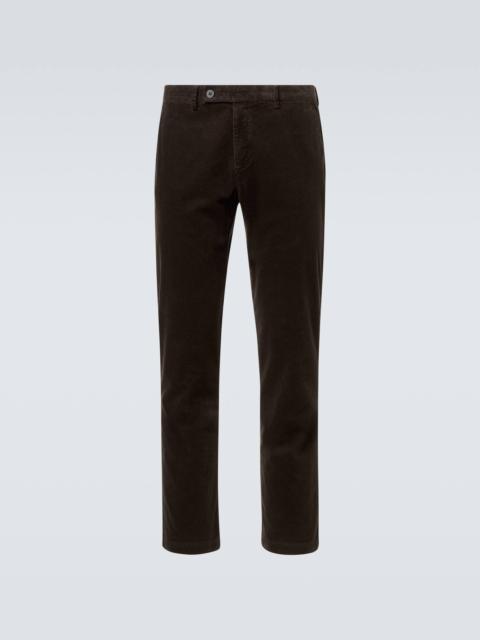 Corduroy cotton straight pants