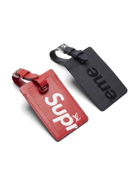Louis Vuitton x Supreme Luggage Tag Set Epi Black/Red