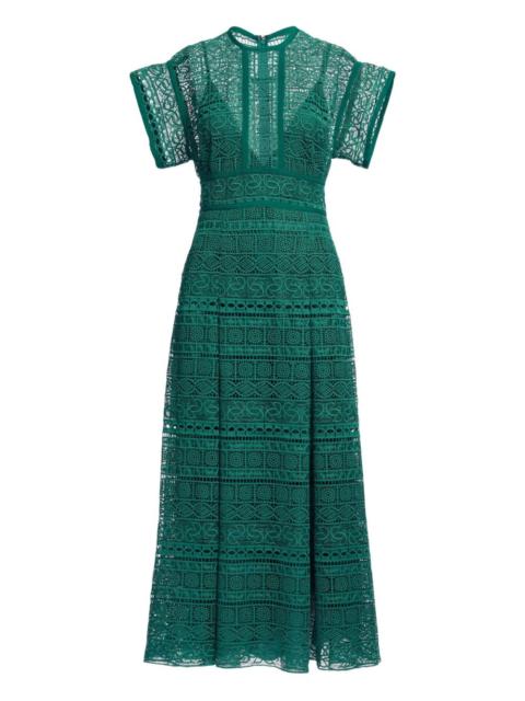 macramé midi dress