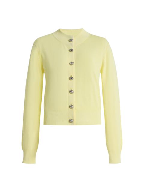The Aubrey Knit Cardigan yellow