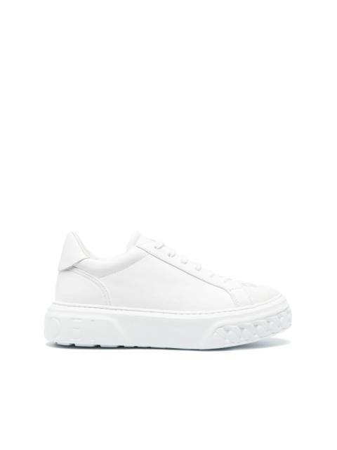 logo-patch low-top sneakers