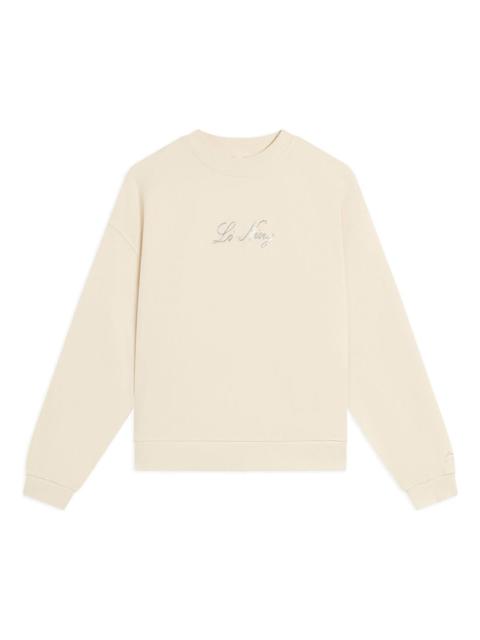 (WMNS) Li-Ning Casual Lifestyle Pullover 'Cream White' AWDS634-1