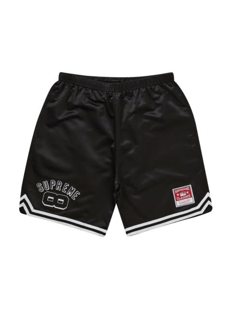 Supreme Mitchell & Ness Satin Basketball Short Black
