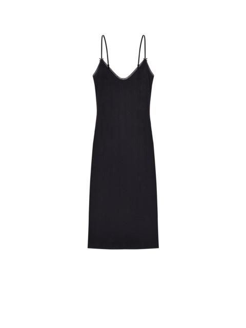 The Midi Slip Black