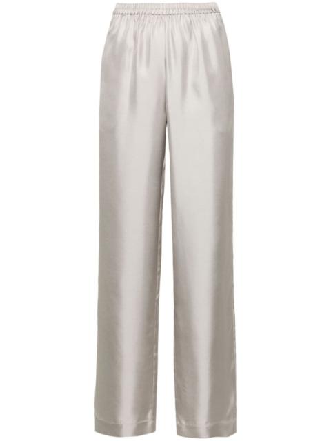 Alera wide-leg silk trousers