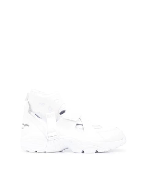 logo-print multi-panel sneakers