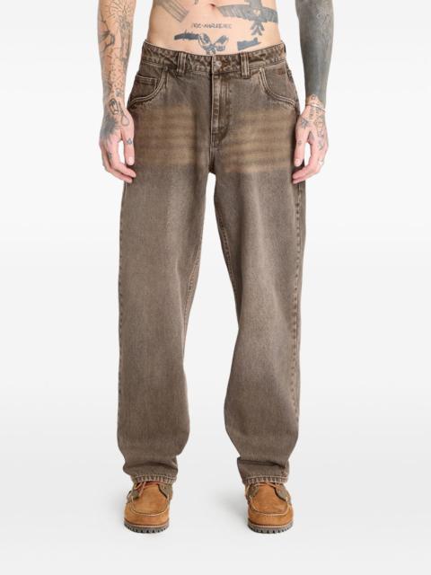 relaxed wide-leg trousers