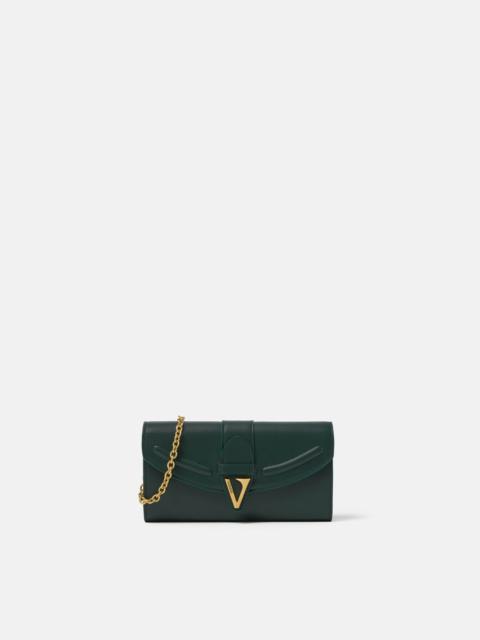 V Leather Wallet On Chain