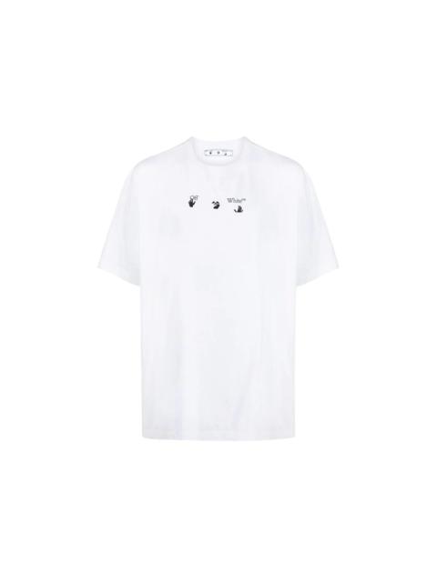 OFF-WHITE Blue Marker S/S Over Tee White/Blue