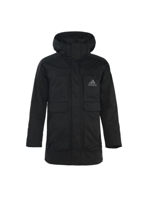 adidas Outdoor Sport Hood Down Jacket Men And Black GN9836
