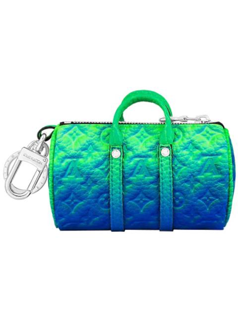 Louis Vuitton Mini Keepall Earphones Pouch Taurillon Illusion Blue/Green