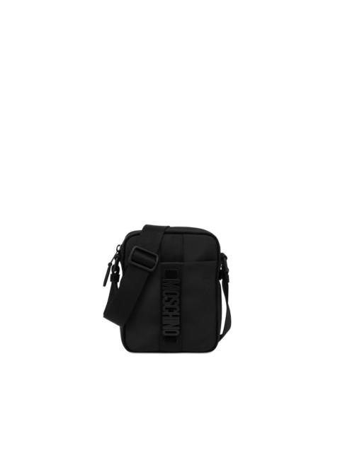 logo lettering messenger bag