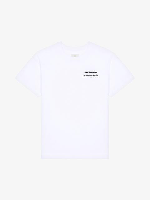 T-SHIRT IN COTTON WITH GIVENCHY GROS GRAIN