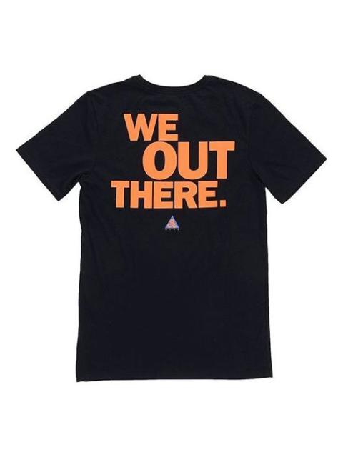 Nike ACG Back Printing Short Sleeve Black AQ3951-010