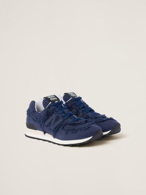 New Balance 574 x Miu Miu denim sneakers