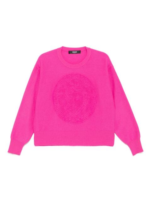 logo-knit jumper