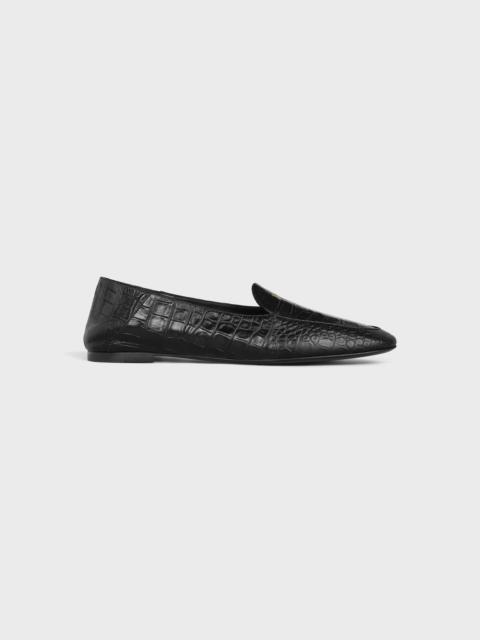AURA LOAFER IN CROCODILE STAMPED LAMBSKIN