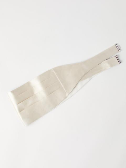 Silk and cotton satin cummerbund
