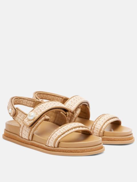 Fayence leather sandals