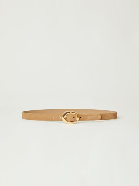 B-LOW THE BELT GREYSON MINI SUEDE BELT SABLE GOLD