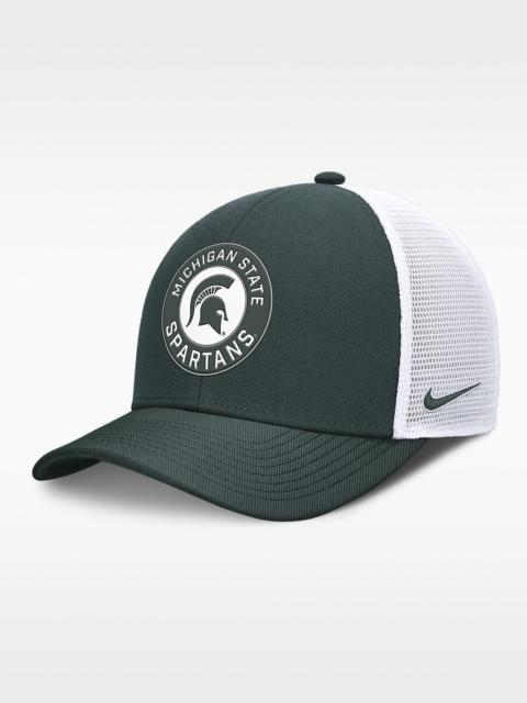 Michigan State Primetime Rise Men's Nike Dri-FIT College Trucker Adjustable Hat