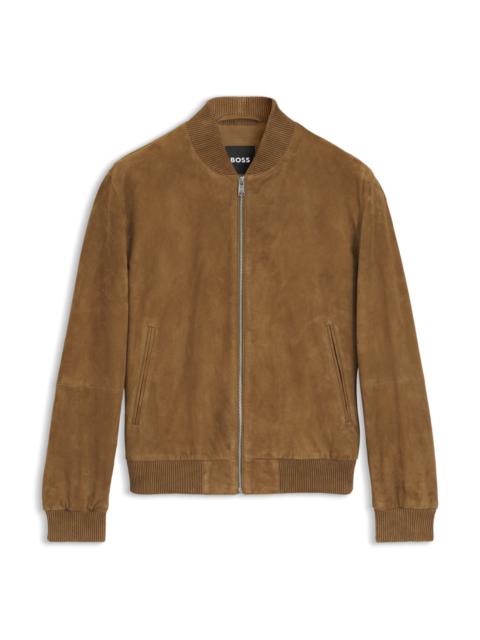 REGULAR-FIT JACKET IN SUEDE