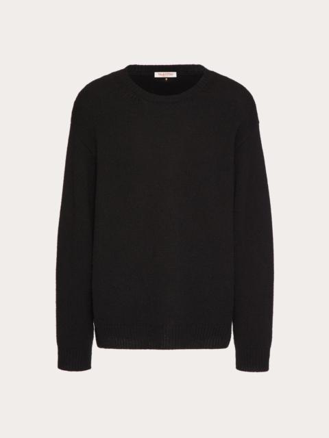 CASHMERE CREWNECK SWEATER WITH STUD