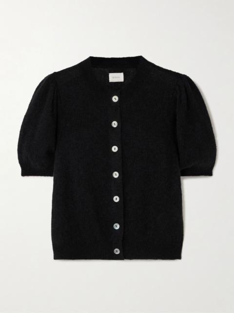 Anisa alpaca-blend cardigan Black