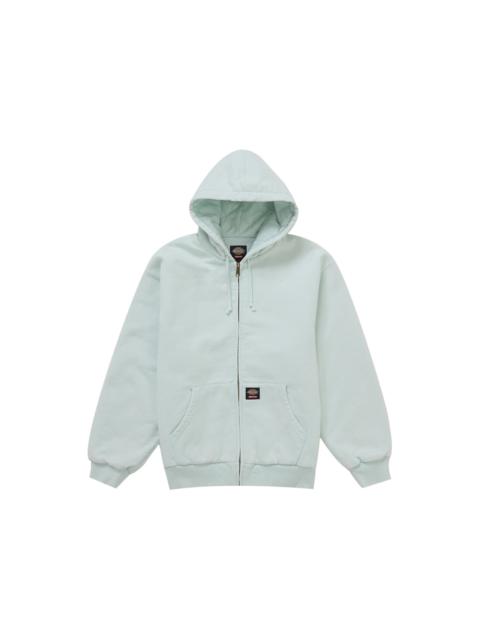 Supreme Dickies Quilted Lined Zip Up Hooded Sweatshirt (FW25) Light Blue