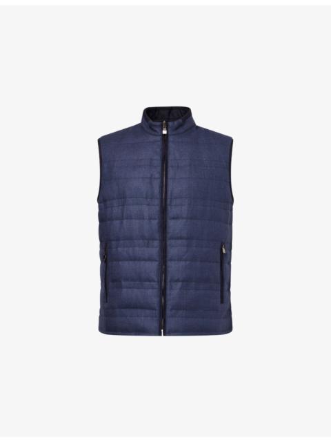 Quilted Reversible Silk and Wool-Blend Gilet