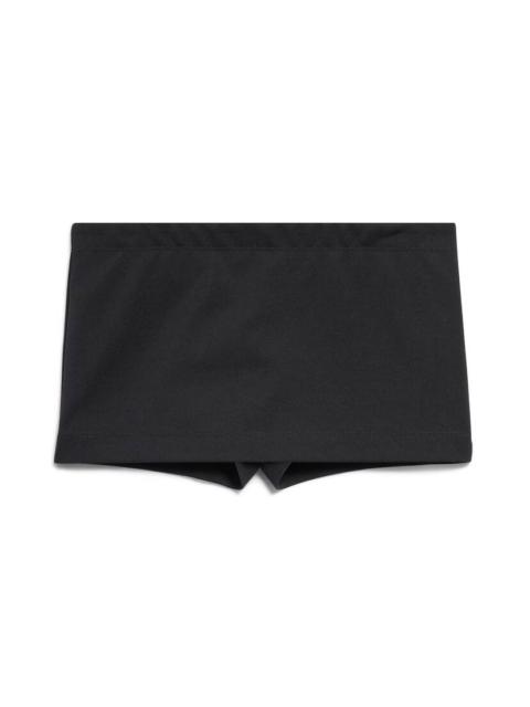 Women's Mini Cycling Skirt in Black