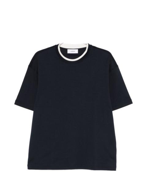 contrasting-trim T-shirt