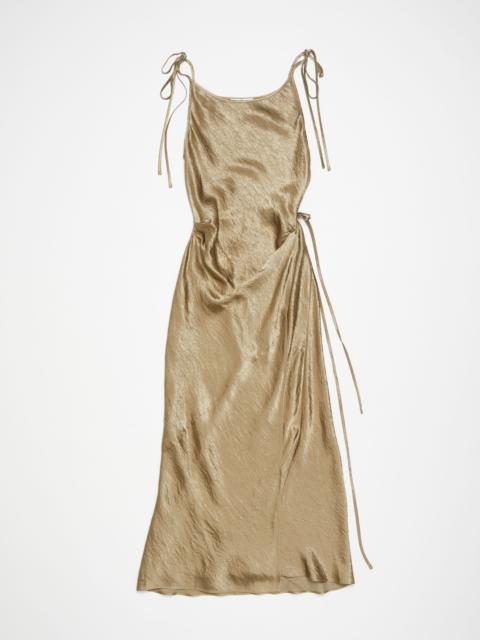 Satin dress - Old green