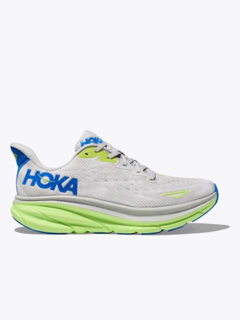 Men's Clifton 9 Shoes in Stardust/Electric Cobalt