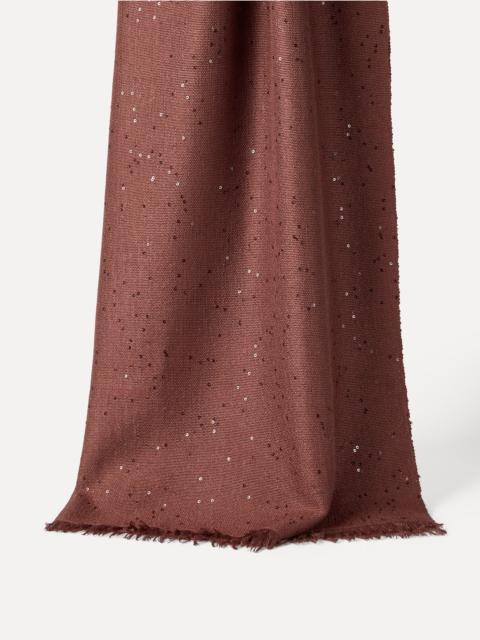 Cashmere and silk Diamond yarn scarf