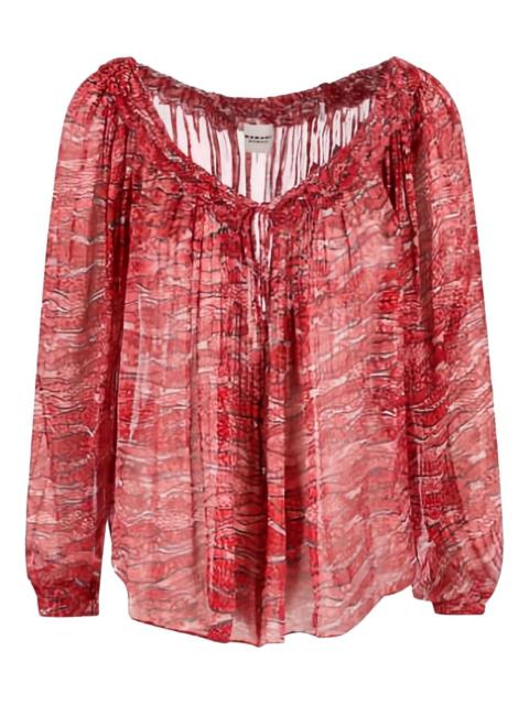 pleated blouse
