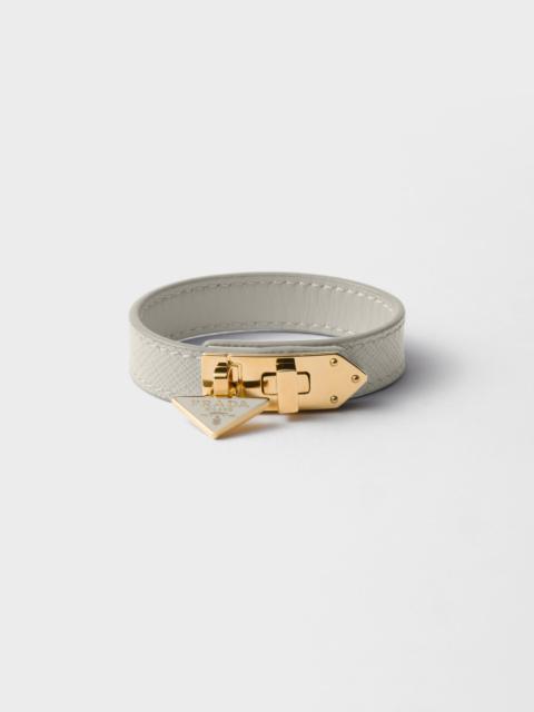 Saffiano leather bracelet