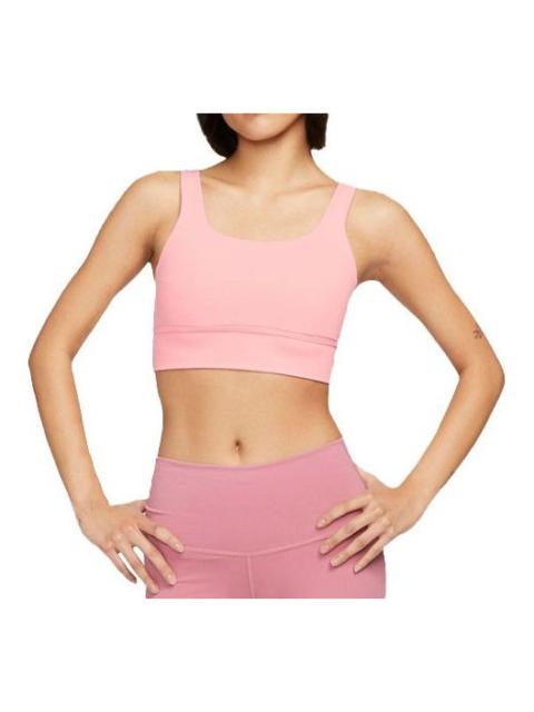 (WMNS) Nike Zenvy Longline Medium-Support Padded Sports Bra 'Pink' DO6620-611