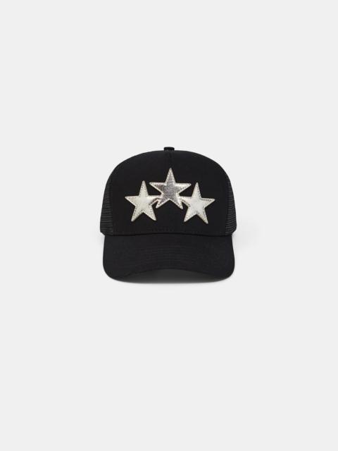 3 STAR METALLIC TRUCKER HAT