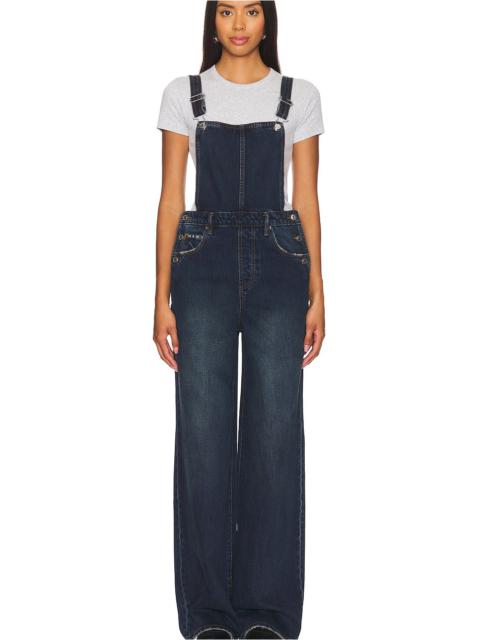Sadie Wide Leg Overalls Jeans