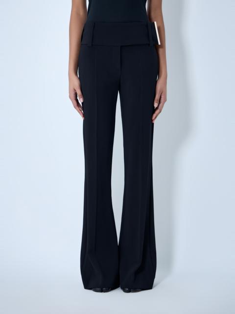 High-Waisted Flared Trousers