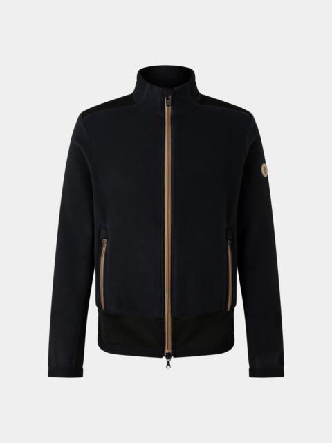 Fabio mid-layer fleece jacket in Black