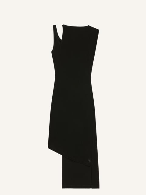 OBLIQUE RIB DRESS